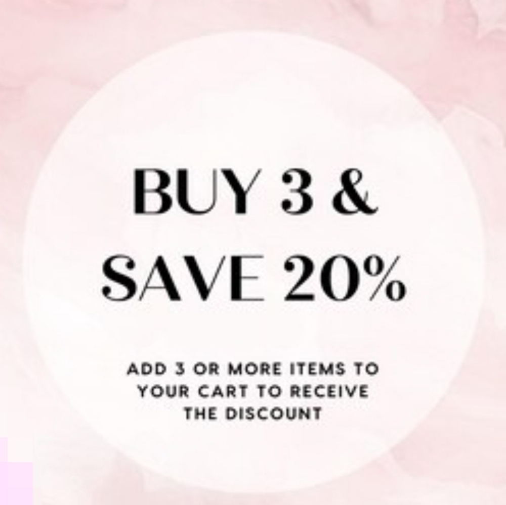 Buy 3 Or More 20% Off Sale!